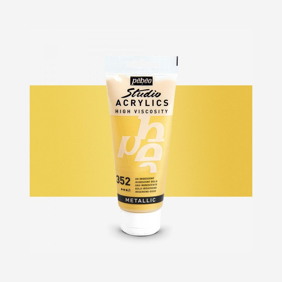 ACRILICA PEBEO STUDIO HV  100ML 352 OURO IRIDESCENTE 832352