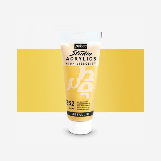 ACRILICA PEBEO STUDIO HV  100ML 352 OURO IRIDESCENTE 832352