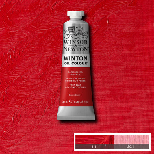 OLEO WINSOR NEWTON WINTON 37ML 098 CADMIUM RED DEEP HUE