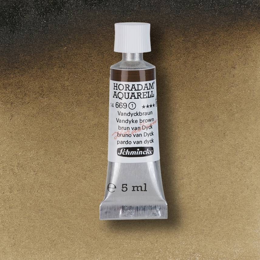 AQUARELA SCHMINCKE HORADAM 5ml 669 Vandyke Brown S1