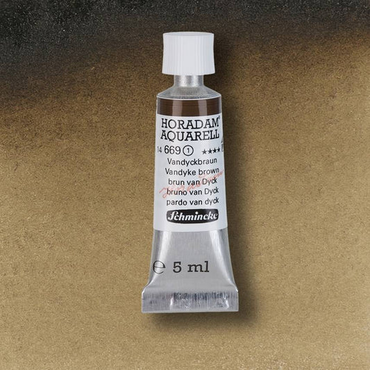 AQUARELA SCHMINCKE HORADAM 5ml 669 Vandyke Brown S1