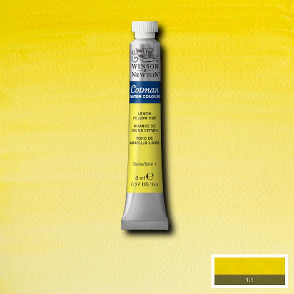 AQUARELA WINSOR NEWTON COTMAN 346 LEMON YELLOW 08ml