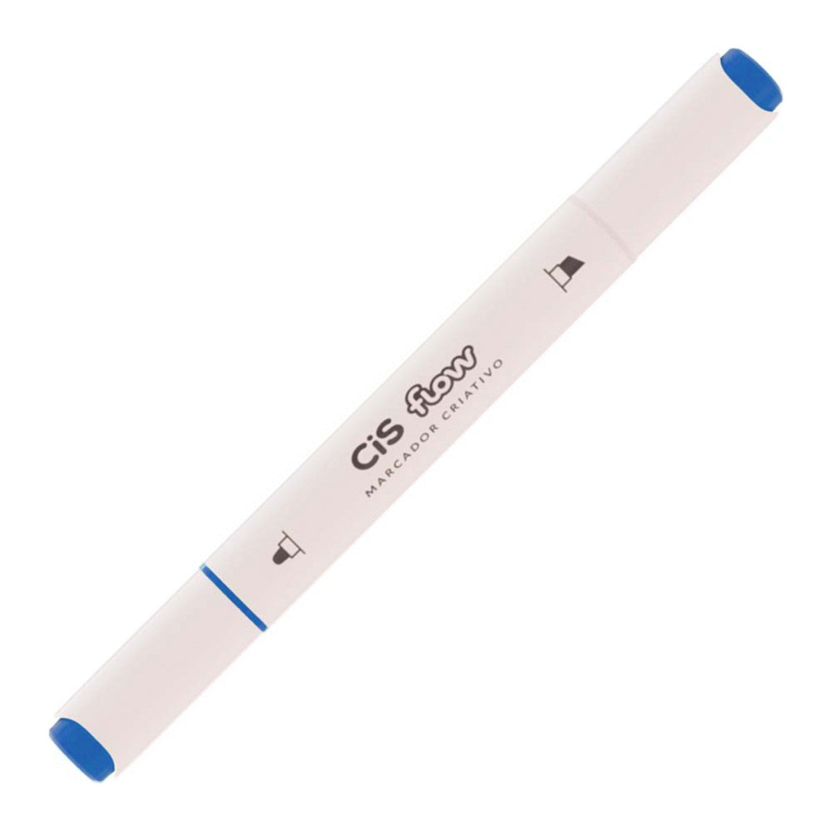 MARCADOR CRIATIVO CIS FLOW DUPLA 30 AZUL ROYAL