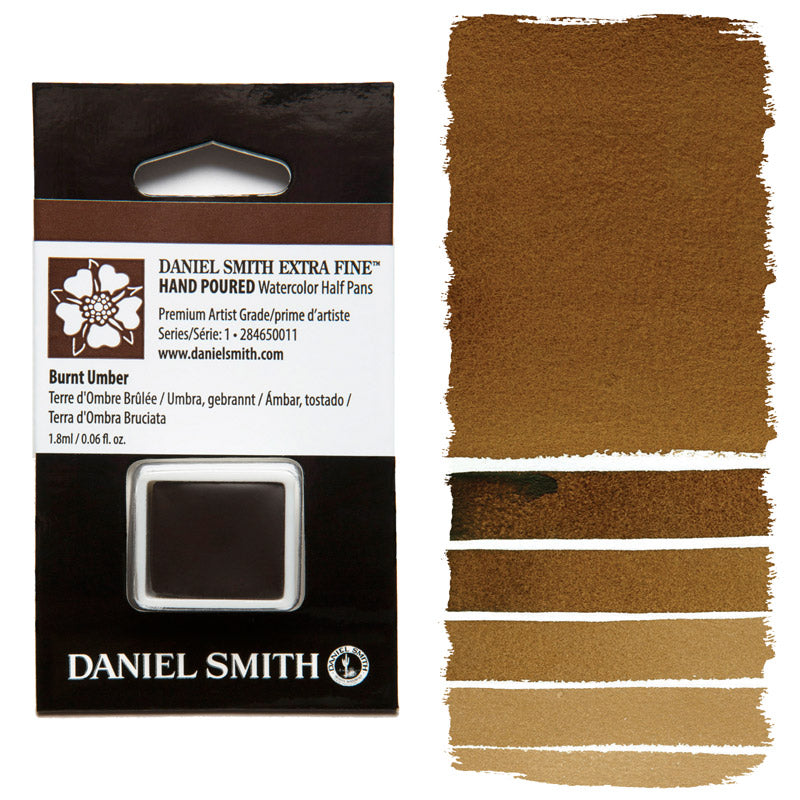 AQUARELA DANIEL SMITH HALF PAN BURNT UMBER 011