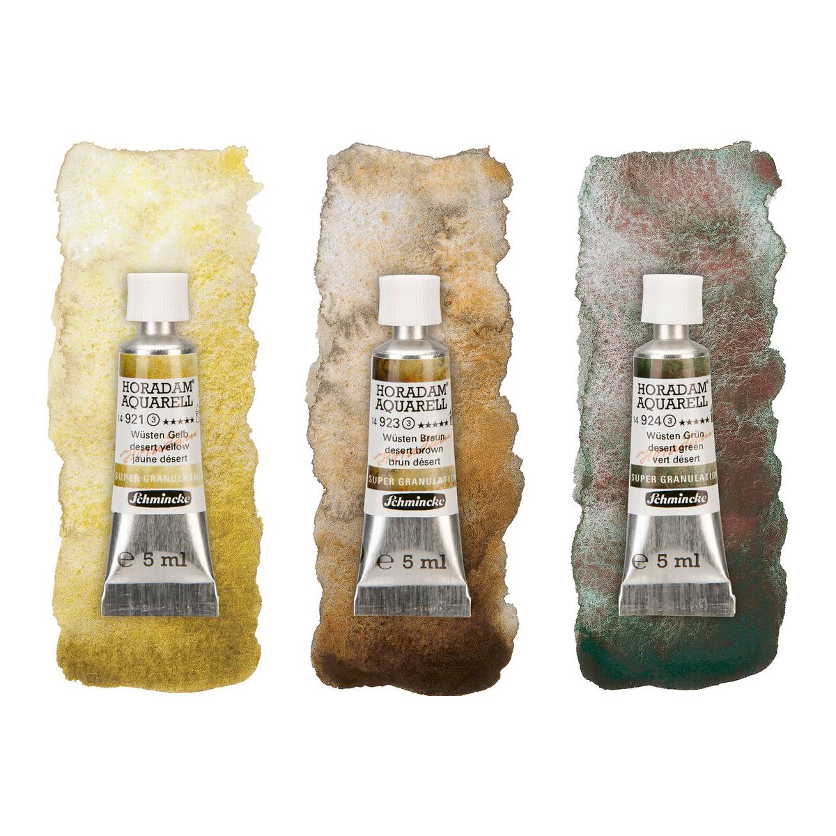 ESTOJO AQUARELA SCHMINCKE HORADAM SUPER GRANUL 5ML DESERT C/ 03