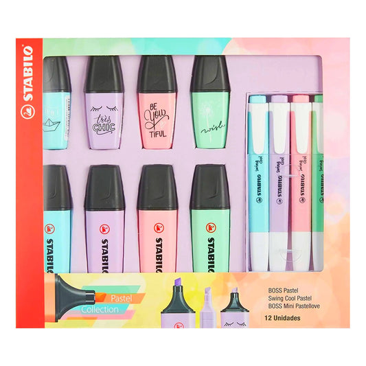 MARCADOR FLUORESCENTE STABILO PASTEL (BOSS-MINI BOSS-SWING)