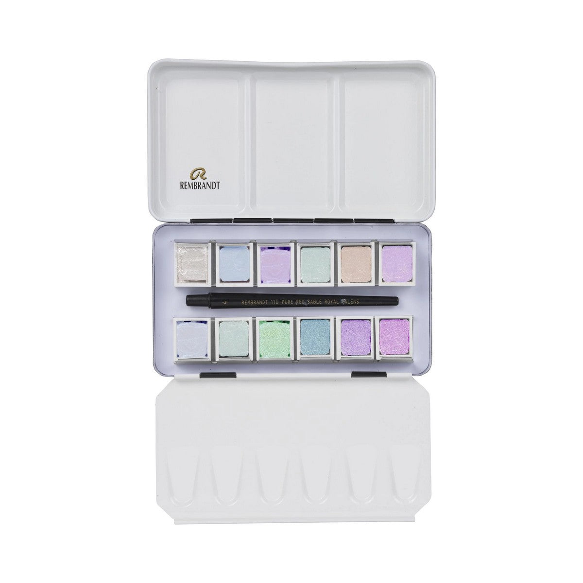 ESTOJO AQUARELA TALENS REMBRANDT 12 HALF SPECIAL EFFECTS + BRUSH