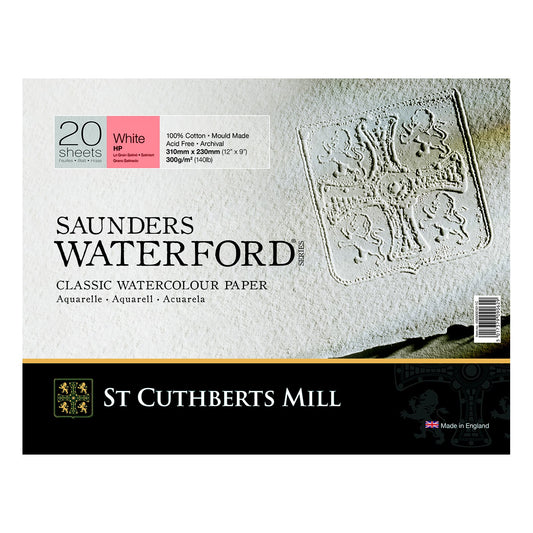 BLOCO SAUNDERS WATERFORD (CUTHBERTS) SATINE 23X31 20 FLS