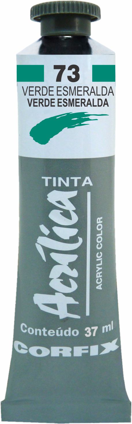 ACRILICA CORFIX 37ML 73 VERDE ESMERALDA