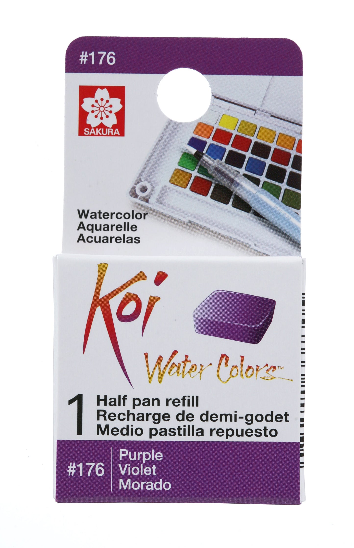 AQUARELA SAKURA KOI HALF PAN PURPURA - 176