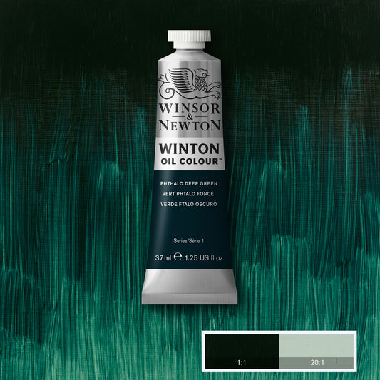 OLEO WINSOR NEWTON WINTON 37ML 048 PHTHALO DEEP GREEN