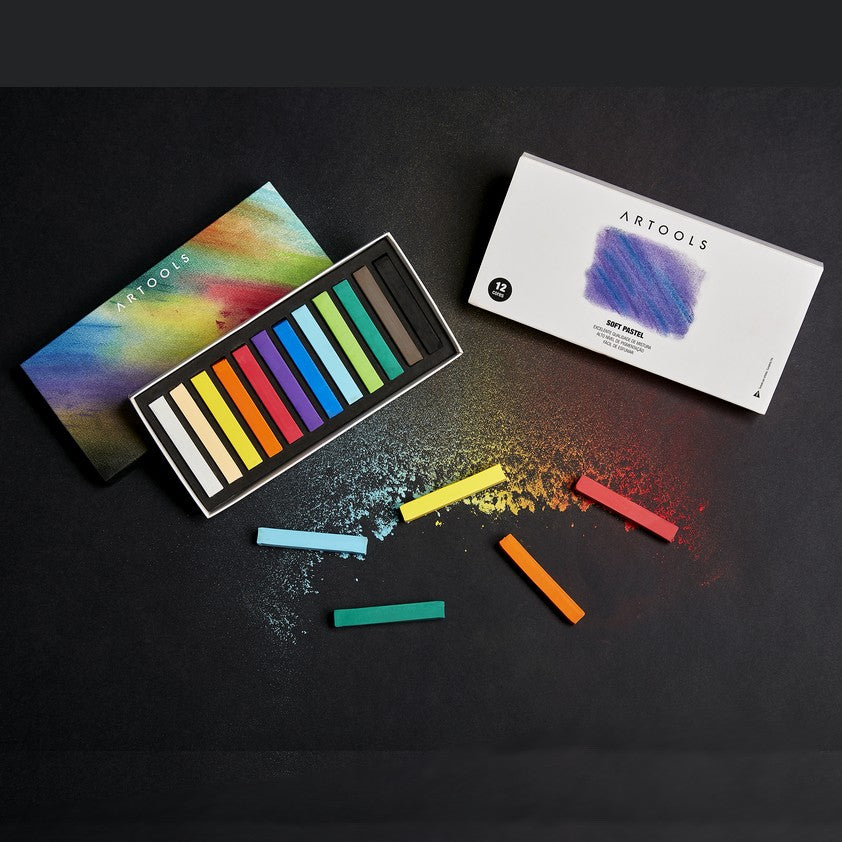 PASTEL SECO CARRE ARTOOLS 12 CORES BASICAS SOFT