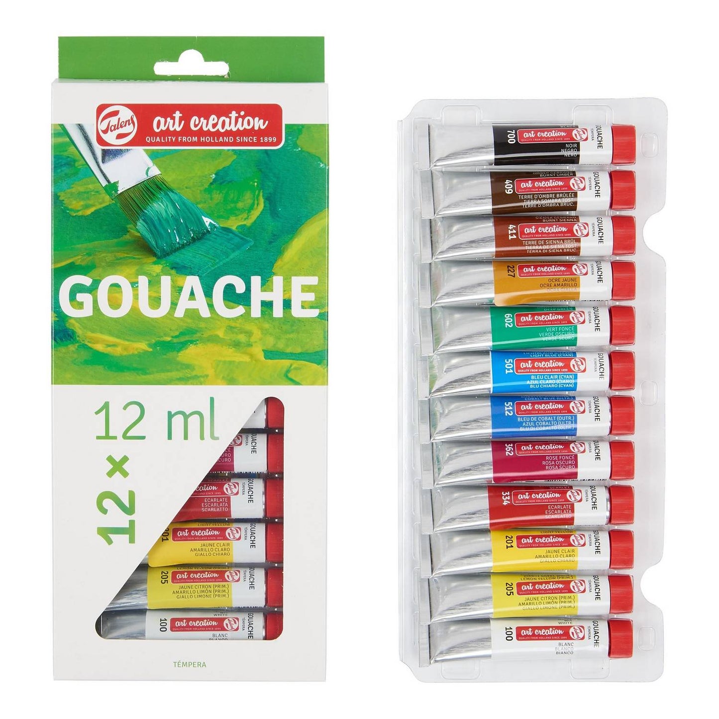 ESTOJO GOUACHE TALENS ART CREATION 12 CORES 12ML