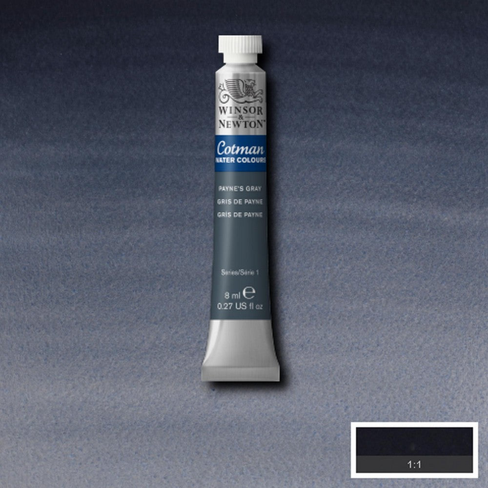 AQUARELA WINSOR NEWTON COTMAN 465 PAYNE'S GRAY 08ml