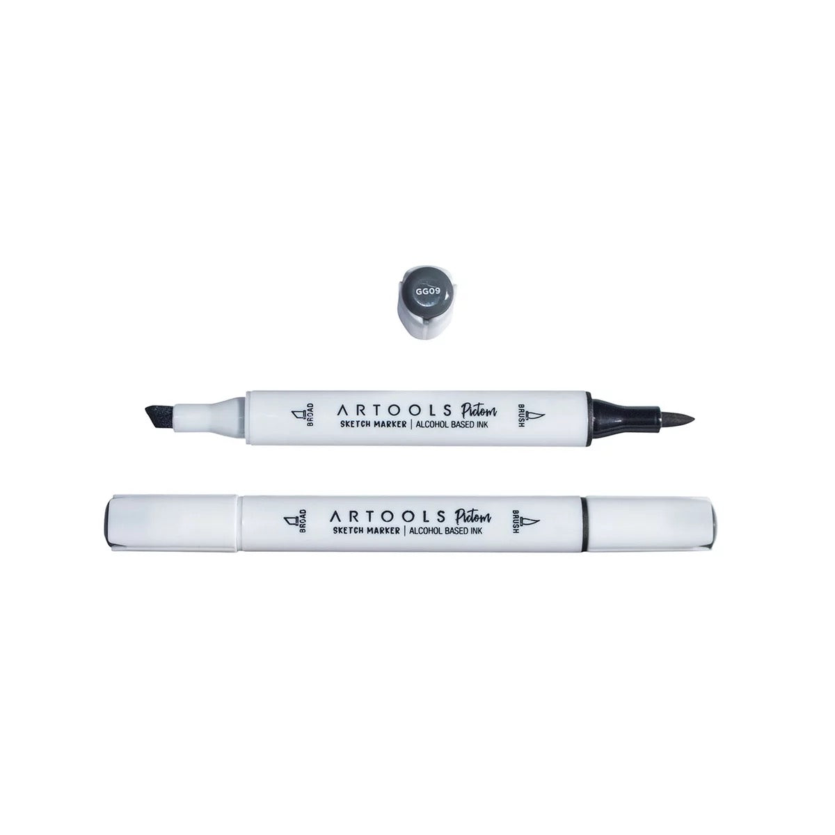 MARCADOR ARTOOLS PICTOM PONTA DUPLA GREEN GRAY 9 (GG09)