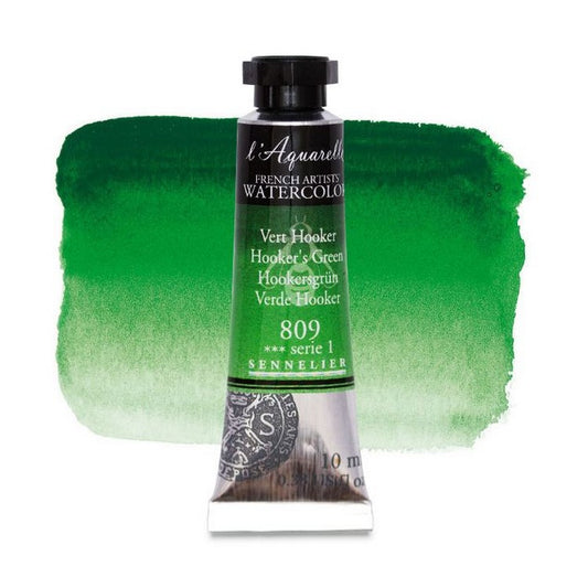 AQUARELA SENNELIER L'AQUARELLE 809 HOOKERS GREEN 10ML S1