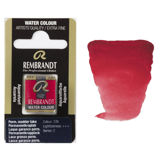 AQUARELA TALENS REMBRANDT HALF PAN 336 PERMANENT MADDER LAKE S2
