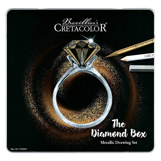 ESTOJO LAPIS ESBOCO CRETACOLOR THE DIAMOND BOX 15 PECAS