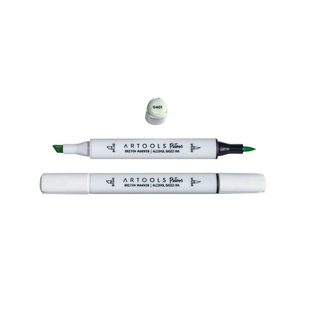 MARCADOR ARTOOLS PICTOM PONTA DUPLA SPECTRUM GREEN (G401)