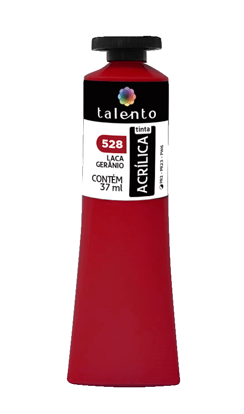 ACRILICA TALENTO 037ML 528 LACA GERANIO
