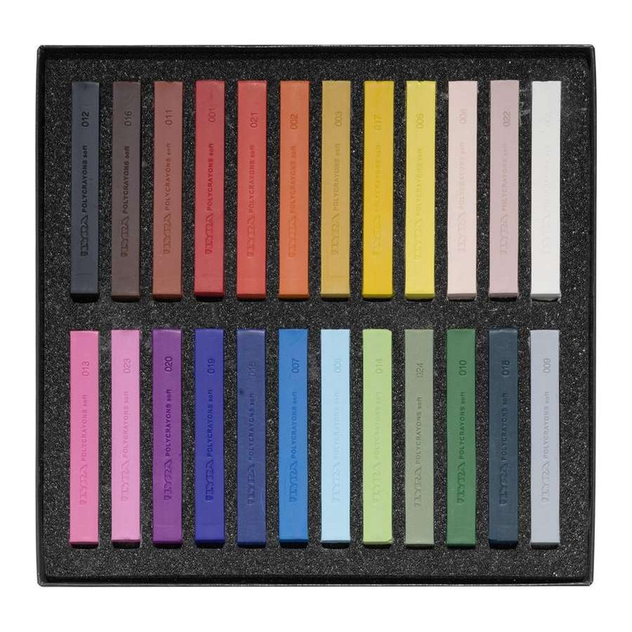 PASTEL SECO CARRE LYRA POLYCRAYON 24 CORES