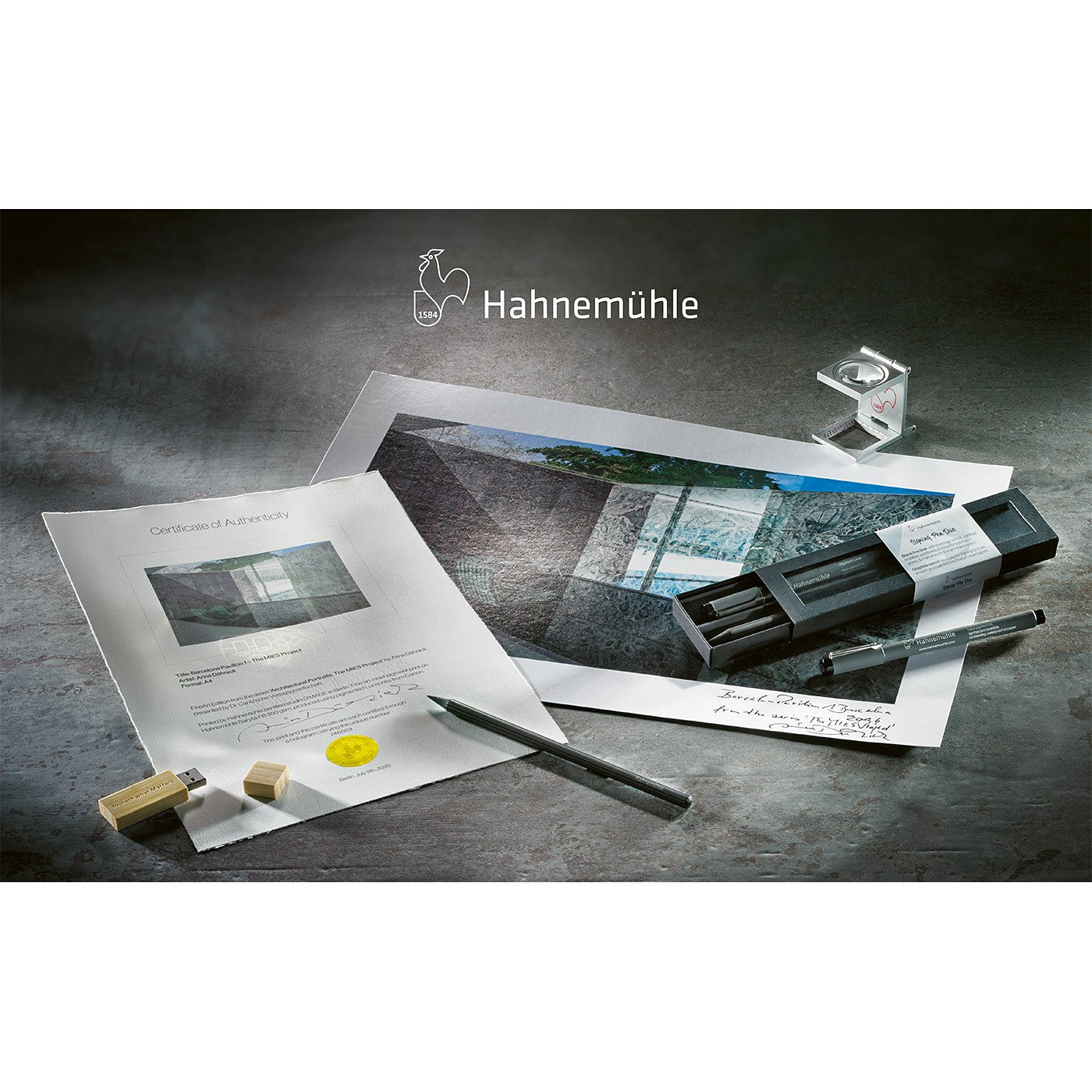 KIT ASSINATURA HAHNEMUHLE SIGNING PEN DUO