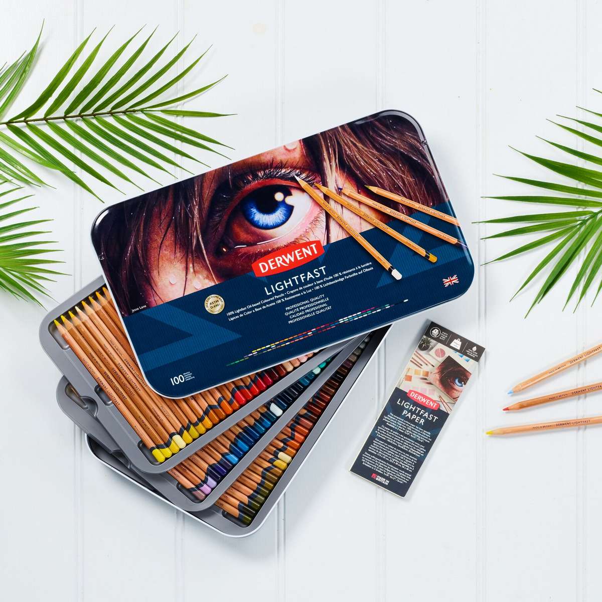 ESTOJO LAPIS COR DERWENT LIGHTFAST 100 CORES