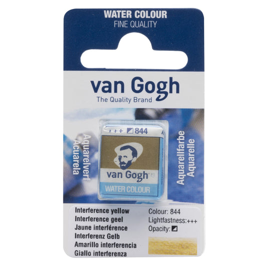 AQUARELA TALENS VAN GOGH HALF PAN 844 INTERFERENCE YELLOW