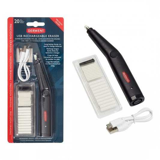 BORRACHA ELETRICA PARA DESENHO DERWENT RECARREG USB