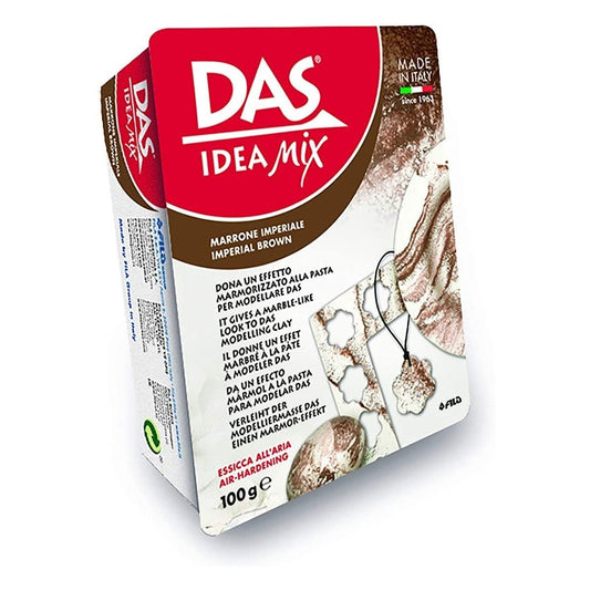 ARGILA DAS IDEA MIX IMPERIAL BROWN MODELAGEM CERAMICA FRIA