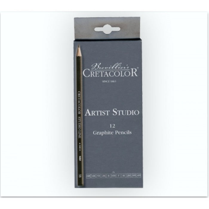 ESTOJO LAPIS GRADUADO CRETACOLOR STUDIO C/ 12 GRADUAÇÕES