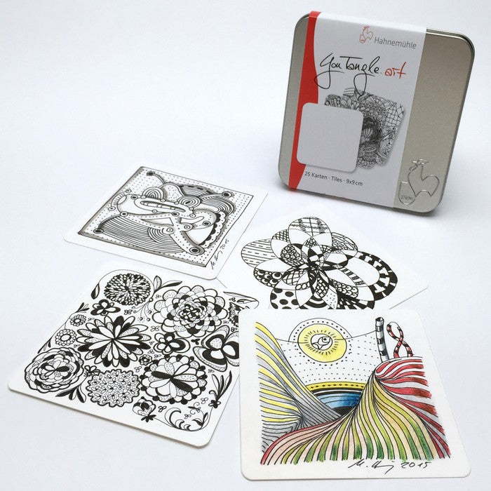 YOU TANGLE.ART HAHNEMUHLE 09x09cm 310g/m2 25 FOLHAS