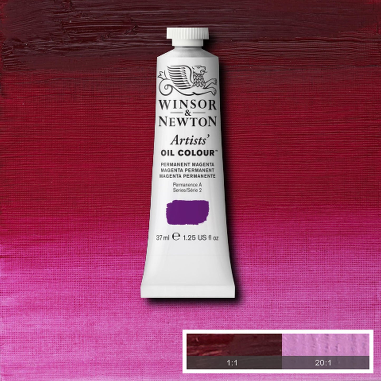 OLEO WINSOR NEWTON ARTISTS 037ML 489 PERMANENT MAGENTA S2