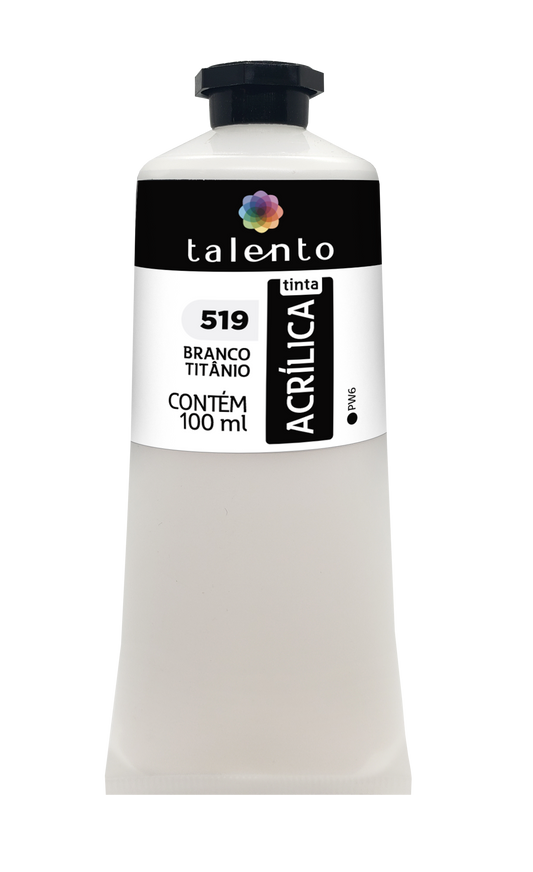 ACRILICA TALENTO 100ML 519 BRANCO TITANIO