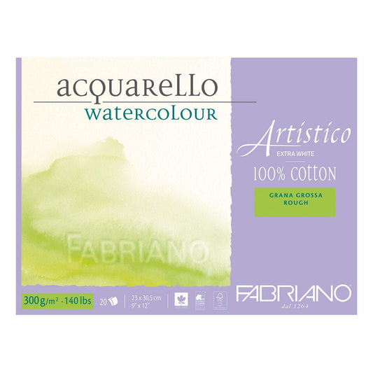 BLOCO FABRIANO ARTISTICO ROUGH E. WHITE 300g 23x30,5cm 20 FL