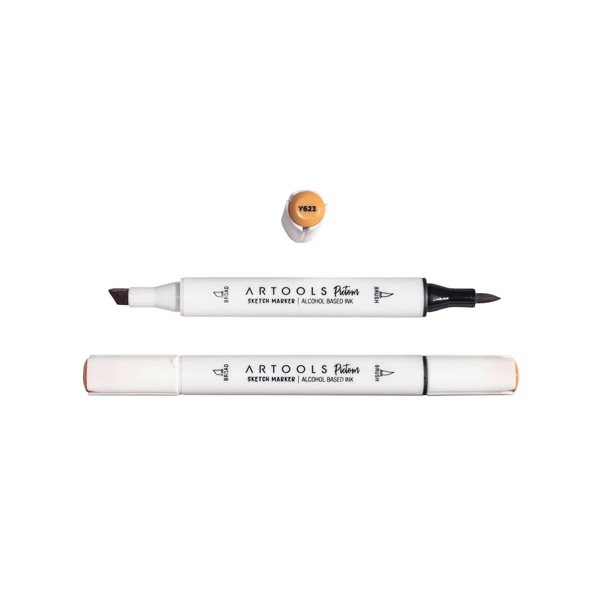 MARCADOR ARTOOLS PICTOM PONTA DUPLA POTATO BROWN (Y623)