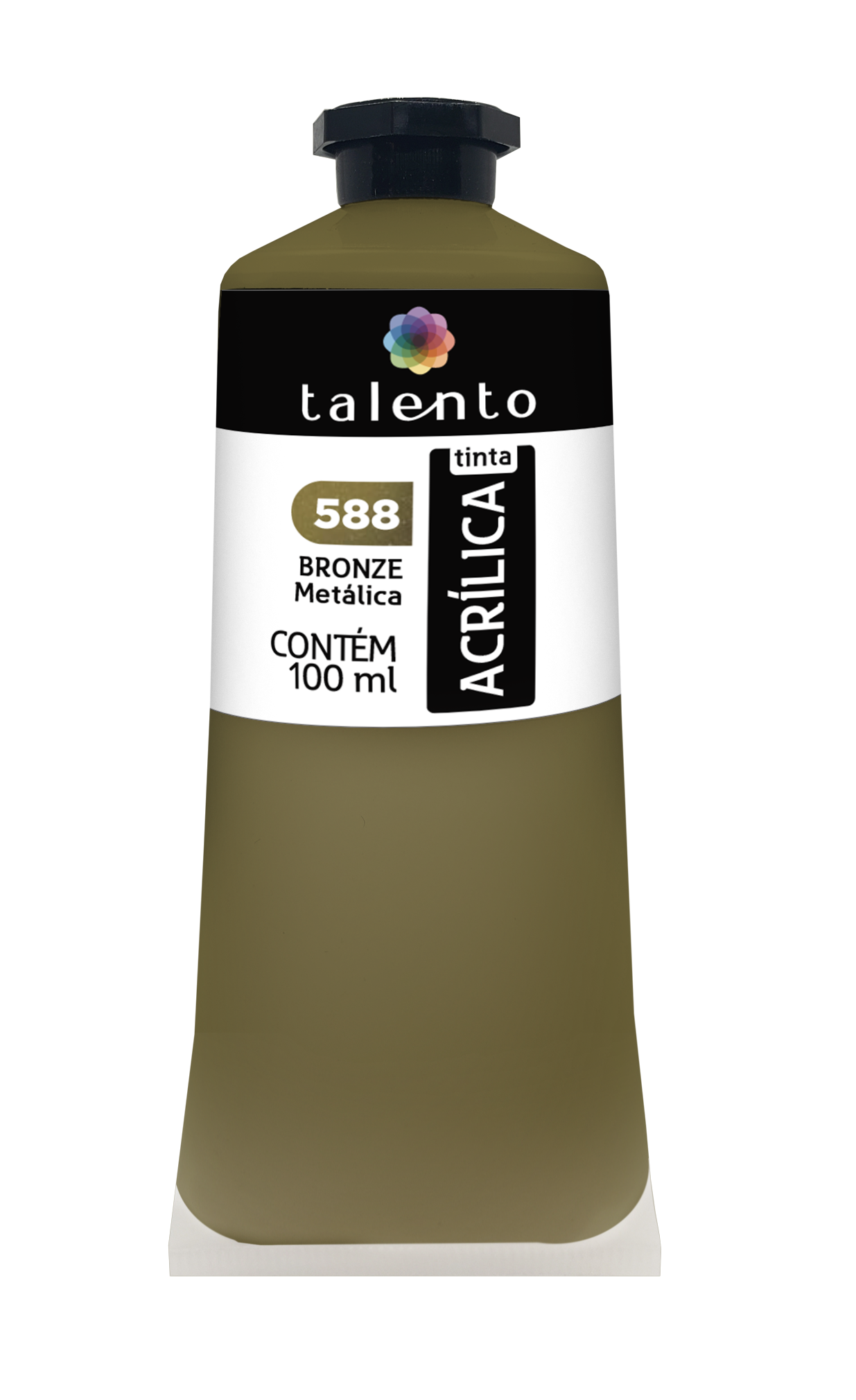 ACRILICA TALENTO 100ML 588 BRONZE METALICO
