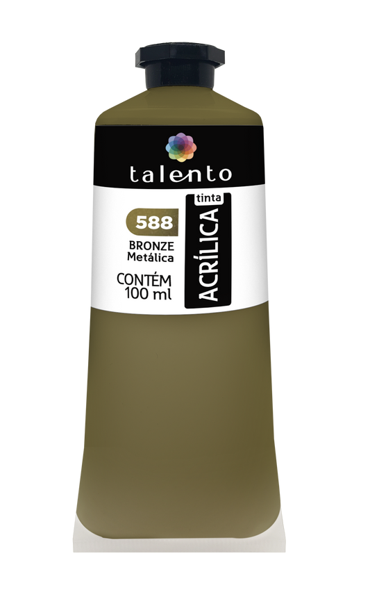 ACRILICA TALENTO 100ML 588 BRONZE METALICO