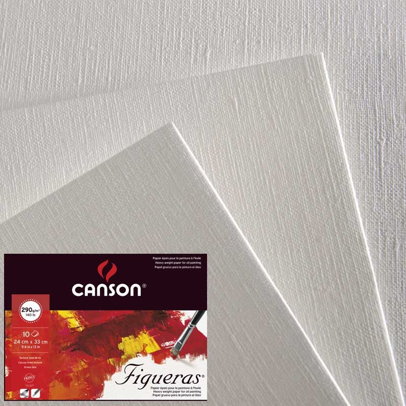 BLOCO CANSON FIGUERAS 290g/m2 33X41 10 FOLHAS