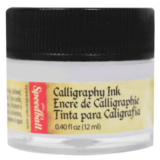 TINTA CALIGRAFIA SPEEDBALL 12ML 3110 BRANCO