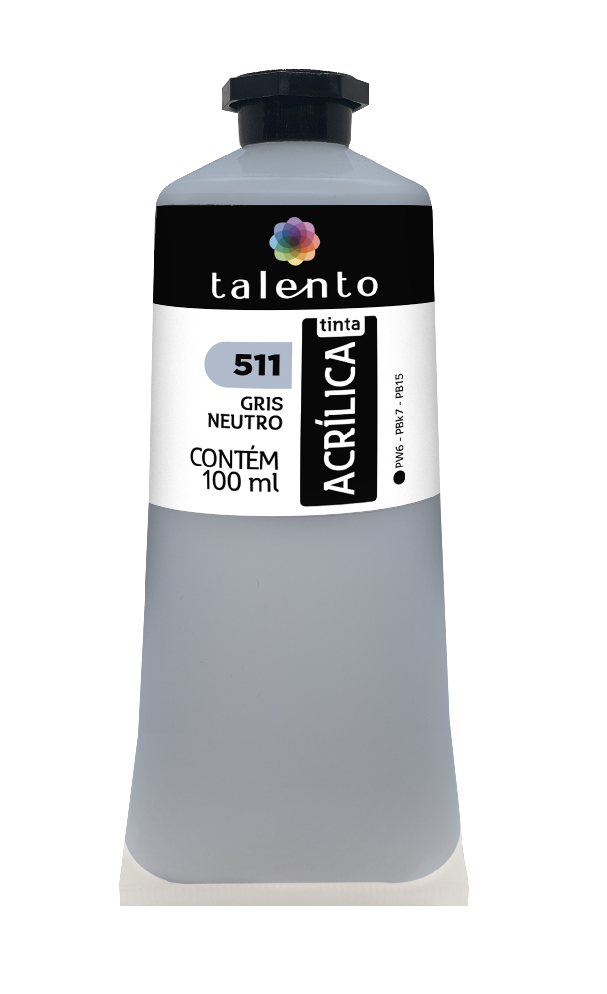 ACRILICA TALENTO 100ML 511 GRIS NEUTRO