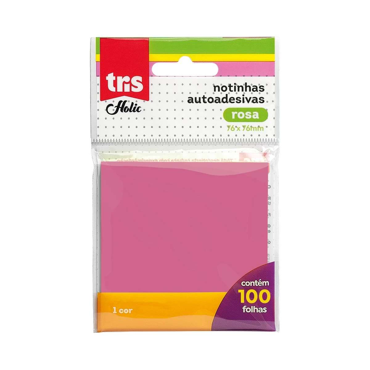 POST-IT NOTAS AUTOADESIVAS TRIS HOLIC ROSA 76x76cm 100 FLS
