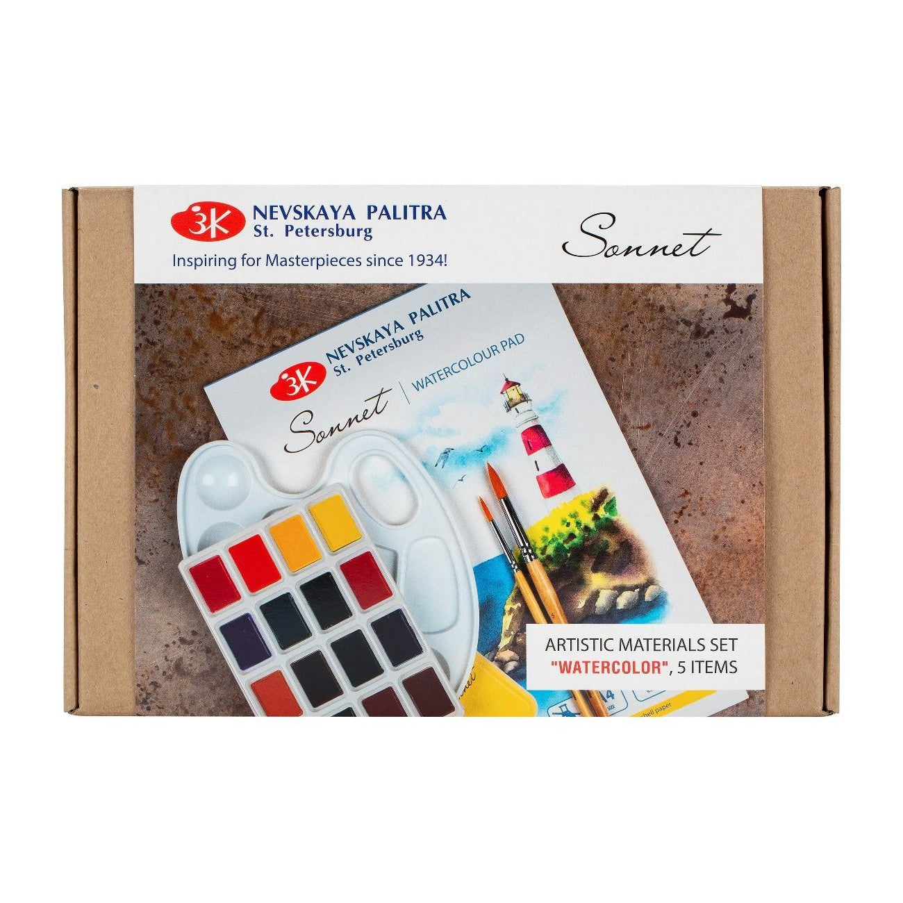 ESTOJO AQUARELA WHITE NIGHTS SONNET PLEIN AIR SET
