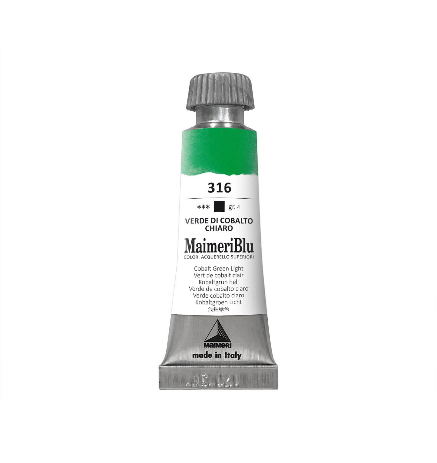 AQUARELA MAIMERIBLU ARTISTS 316 COBALT GREEN LIGHT 12ML S4