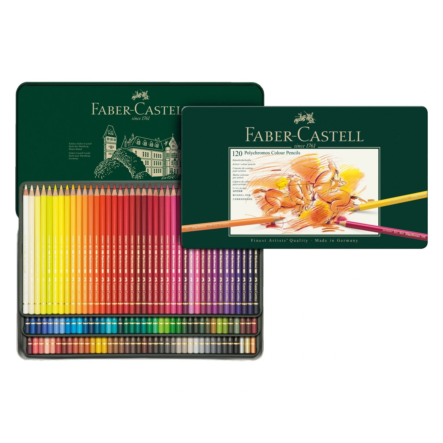 ESTOJO LAPIS COR FABER CASTELL POLYCHROMOS 120 CORES 110011