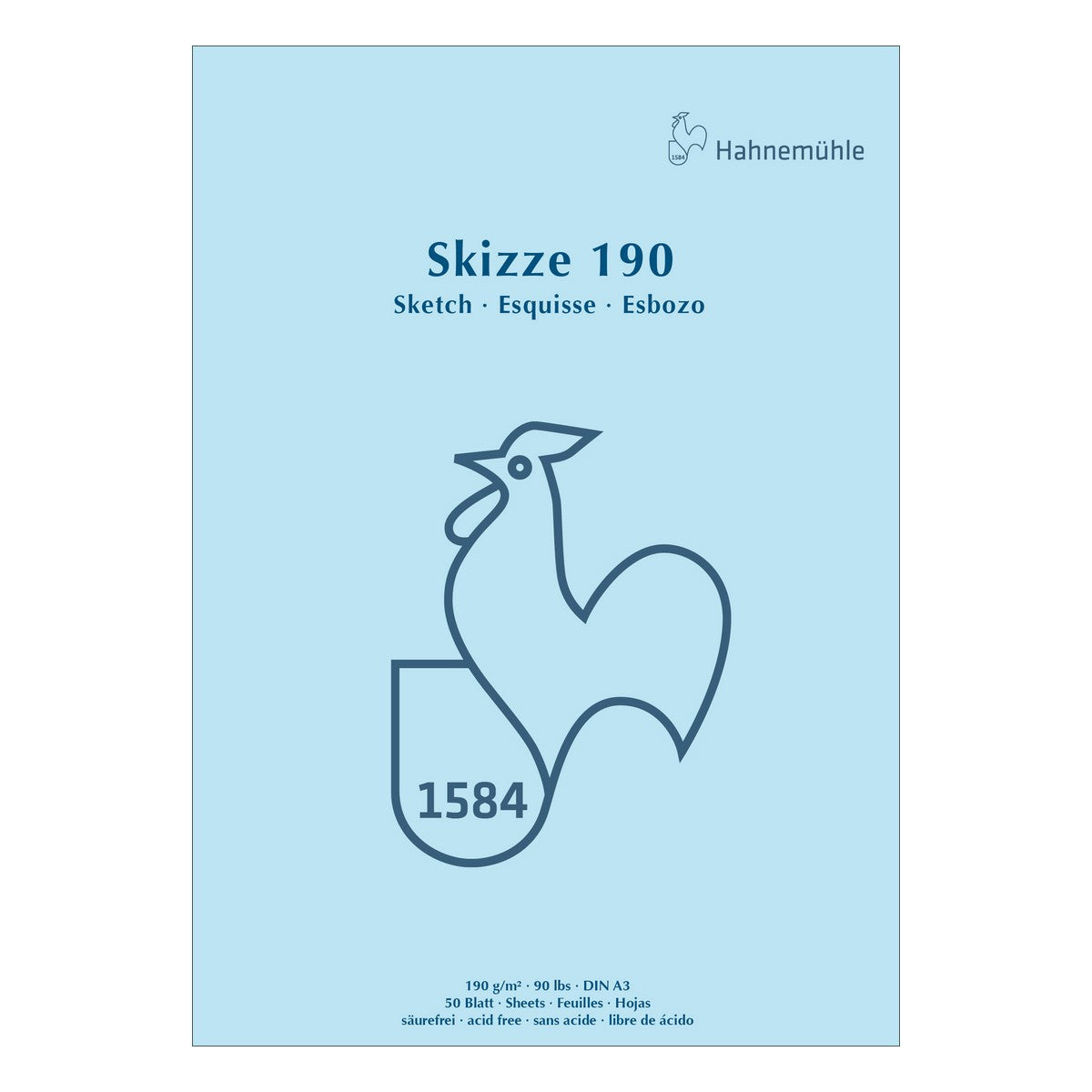 BLOCO HAHNEMUHLE SKIZZE SKETCH PAD A3 190g/m2 50 FOLHAS