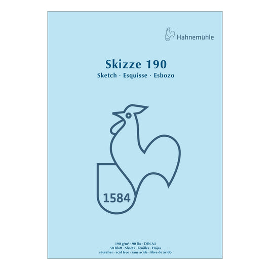 BLOCO HAHNEMUHLE SKIZZE SKETCH PAD A3 190g/m2 50 FOLHAS