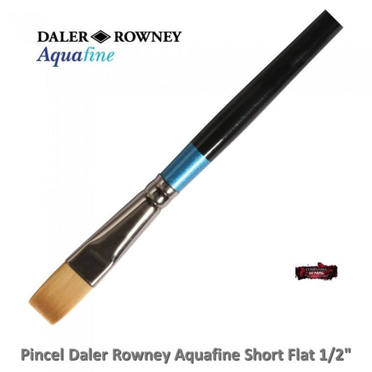 PINCEL DALER ROWNEY AQUAFINE SHORT FLAT 12MM - 1/2" AF55