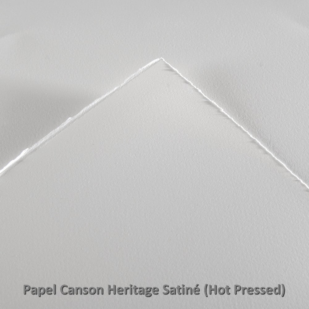 BLOCO CANSON HERITAGE SATINÉ 300g/m2 36x51 100%COT 20FLS