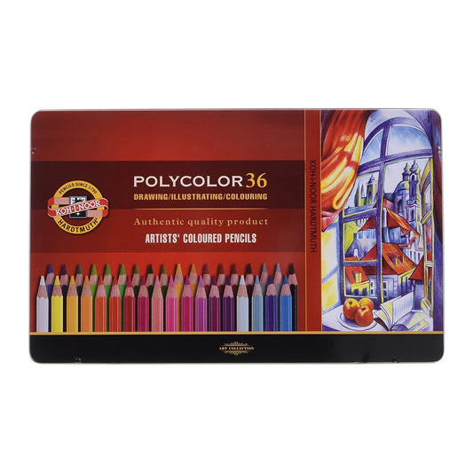 ESTOJO LAPIS COR KOH-I-NOOR POLYCOLOR 36 CORES 3825